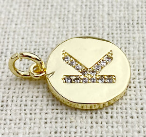 Gold Plated “K” Initial Charm