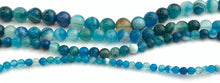 Blue Agate Dyed Bead Strand Sku#M2708