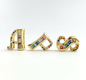 14k Gold Plated Initial Charms