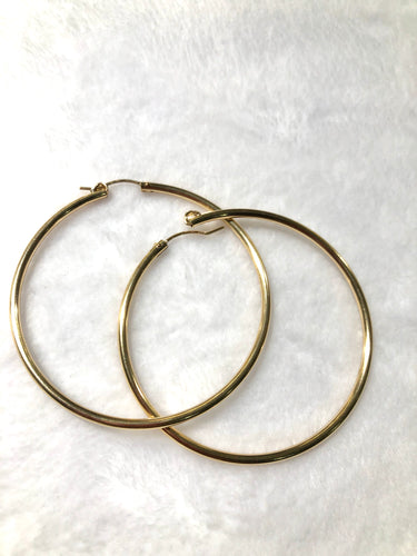 14KGF Hoop Earrings