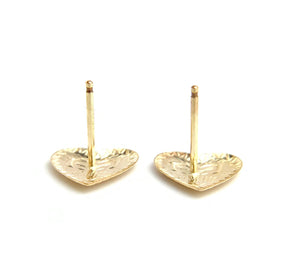 14k Gold Filled Heart Studs