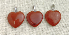 Gold Sand Stone Heart Pendant