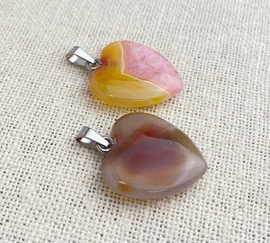 Agate Heart Pendant