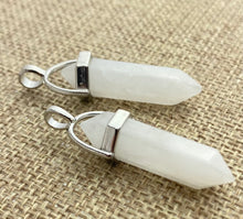 Silver Plated White Crystal Pendant