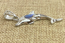 Abalone Sterling Silver Dolphin Pendant