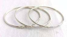 7.5” 3mm DC Bangle w/Clasp, Sterling Silver, 50213175L