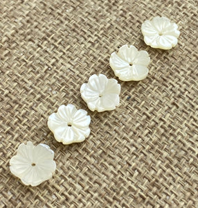 Mother of Pearl Flower Charm Sku#M73