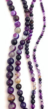 Purple Agate Dyed Bead Strand Sku#M2709
