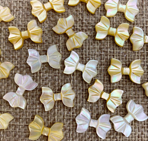 Mother of Pearl Bow Beads