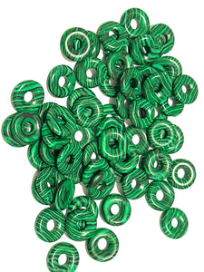 Malachite Donut Bead, Sku#BG138