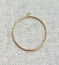 14k Gold Filled Round Drop 25mm