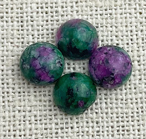 Ruby Fuchsite Circle Cabochon