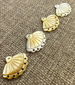Mother of Pearl Fan Charms