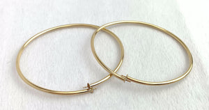 14kGF Flex Bangle w/4mm Cup & Peg