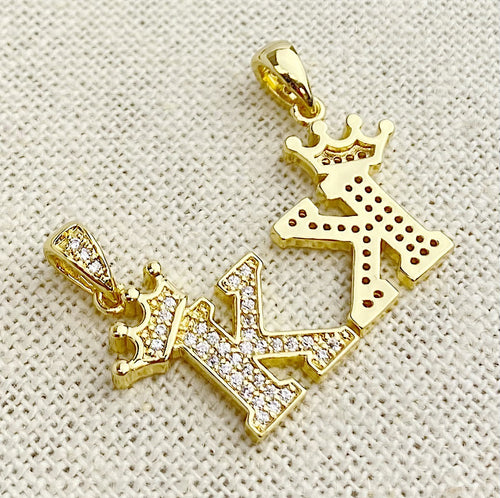 Gold Plated “K” Initial Pendant
