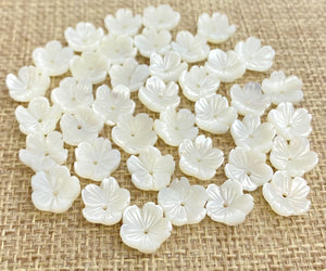 Mother of Pearl Flower Charm Sku#M71