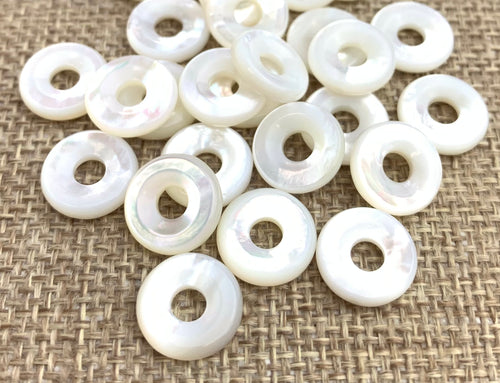 Mother of Pearl Donut Beads