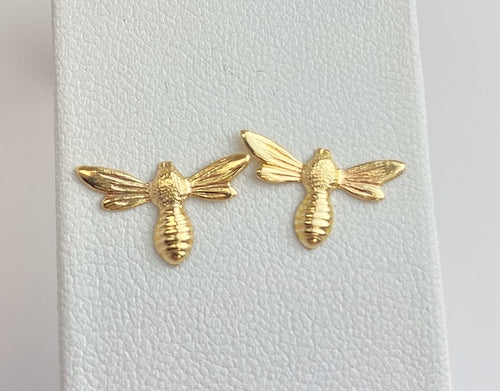14k Gold Filled Bumblebee Stud Earring