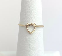 Gold Filled Heart Love Knot Ring