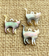 Mother of Pearl Cat Charm