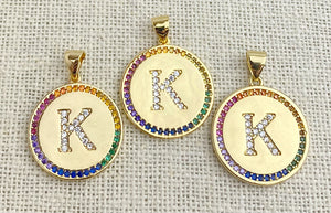 Gold Plated “K” Initial Pendant