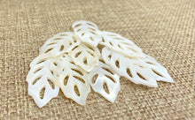 Mother of Pearl Leaf Charm