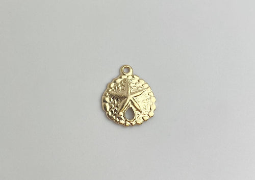 14k Gold Filled Sand Dollar Charm
