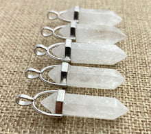Crystal Quartz Silver plated Pendant