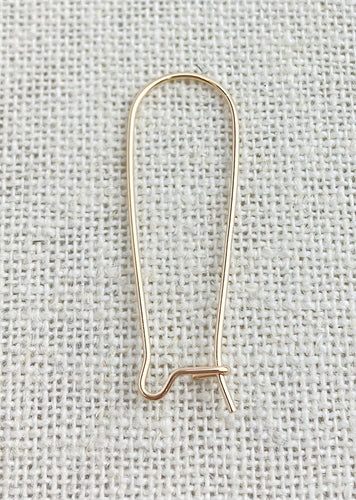 14k GF 35.0mm Kidney Ear Wire (0.76mm)