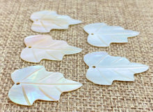 Mother of Pearl Leaf Charm