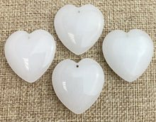 Chalcedony Quartz Heart Charm