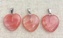 Watermelon Stone Heart Pendant