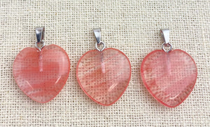 Watermelon Stone Heart Pendant
