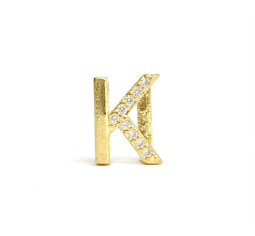 Gold Plated “K” Initial Charms