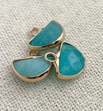 Amazonite Gold Plated Charm Sku#M1496
