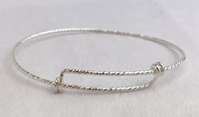SS Adjustable Sparkle Bangle