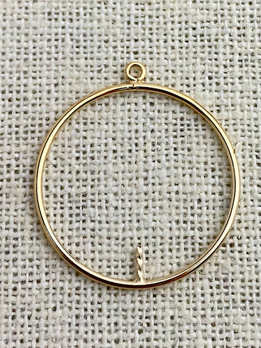 25mm GF Round Drop w/0.7x4.0mm Peg