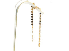 14KGF 6.5 inch 4mm Round Sequin Disc Chain w/ extender , Sku#401716065LX