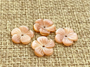 Mother of Pearl Flower Charm