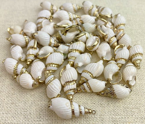 Gold Plated Shell Charm