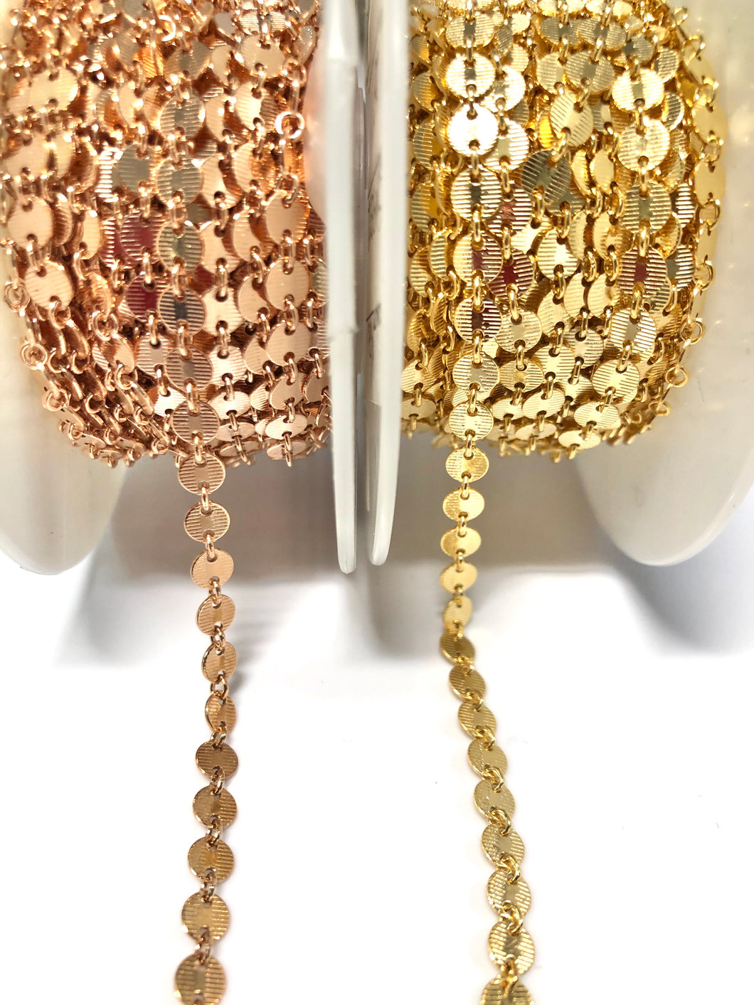 4mm Round Chain w/Lines , 14k Gold Filled, Sterling Silver, 14k Rose Gold Filled, Sku#SM957L