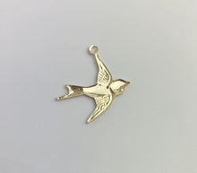 14k Gold Filled Bird Charm