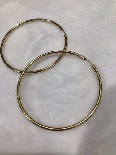 14KGF Hoop Earrings