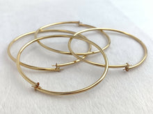 14kGF Flex Bangle w/4mm Cup & Peg