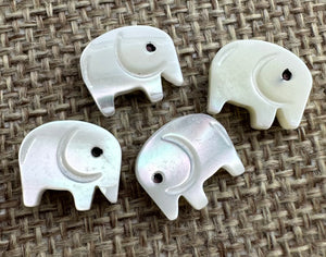 Mother of Pearl Elephant Beads Sku#M498
