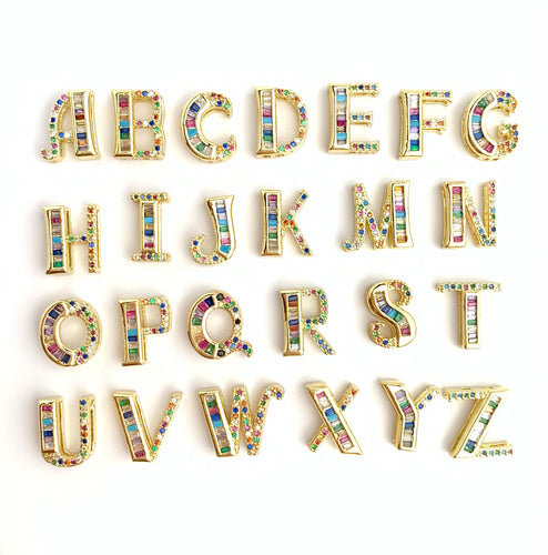 14k Gold Plated Initial Charms
