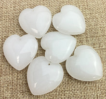 Chalcedony Quartz Heart Charm