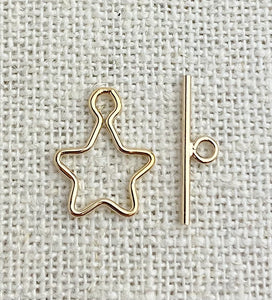 Gold Filled 10mm Star Toggle Set (1.0mm Wire)