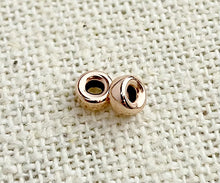 Rose Gold Filled Rondelle 4.0x2.1mm (1.2mm Hole)