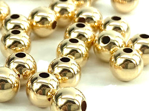 14K Solid Gold 5mm Round Bead, Sku#064BRP10500000 HMF1050A